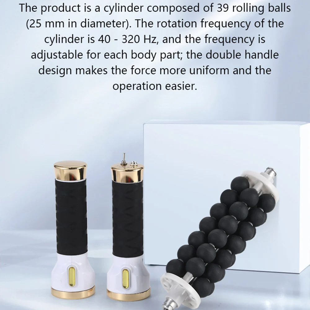 Bead Roller Massage Cellulite Reduction Lymphatic Drainage Rolling Beads CylinderTherapy Body Contouring Fat Removal Machine