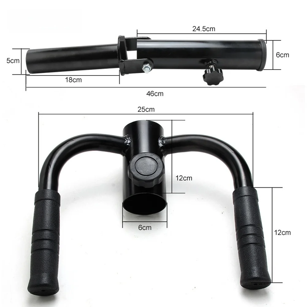 Dual Grip T Bar Row Handle for High Pulley Machines Used in For Squat Deadlift Lat Pull Down Rowing Home Fitness