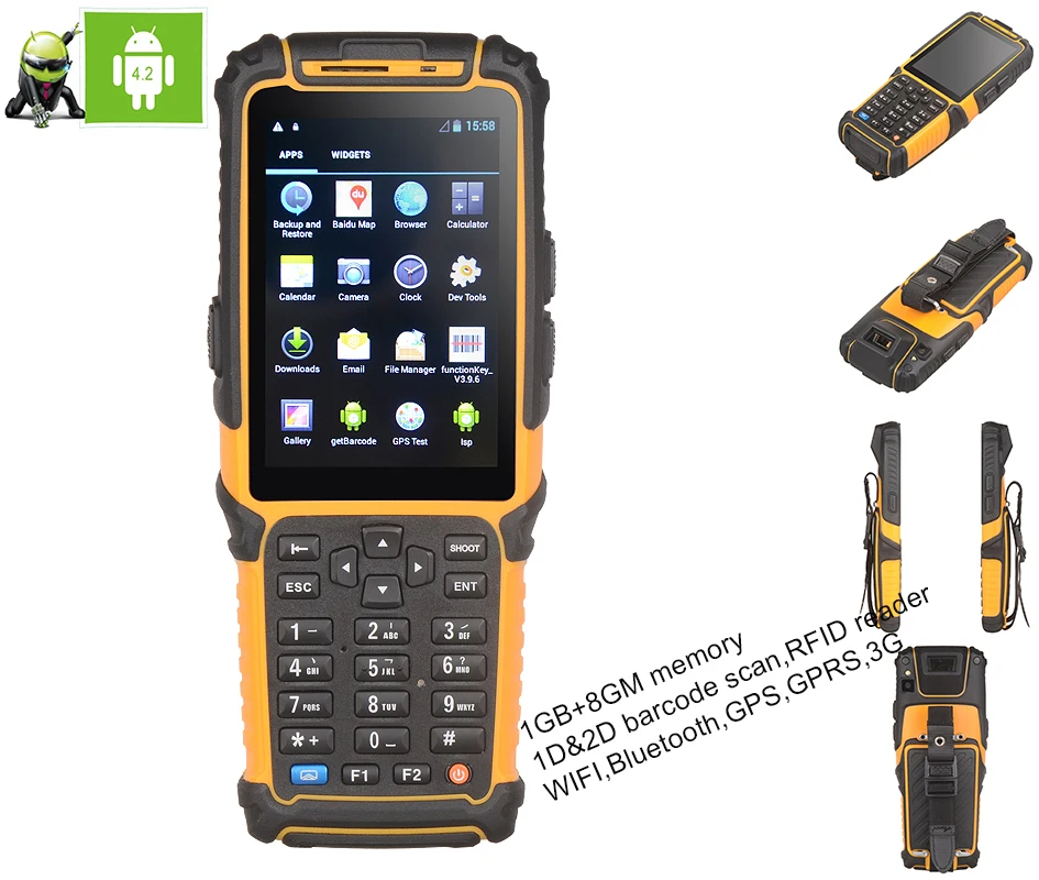 

Mobile Handheld Android Data Terminal TS-901 QR Code Barcode Scanner