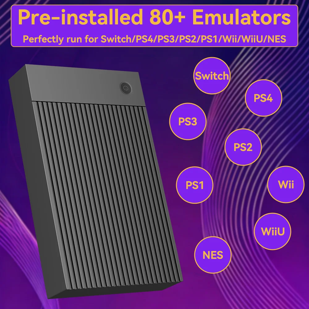 Portable 4TB Gaming HDD with 59000+Retro&3D&AAA PC Games&80+Emulators for PS4/Switch/PS3/PS2/PS1/Wii/WiiU/NES for Win PC/Laptop - view 5