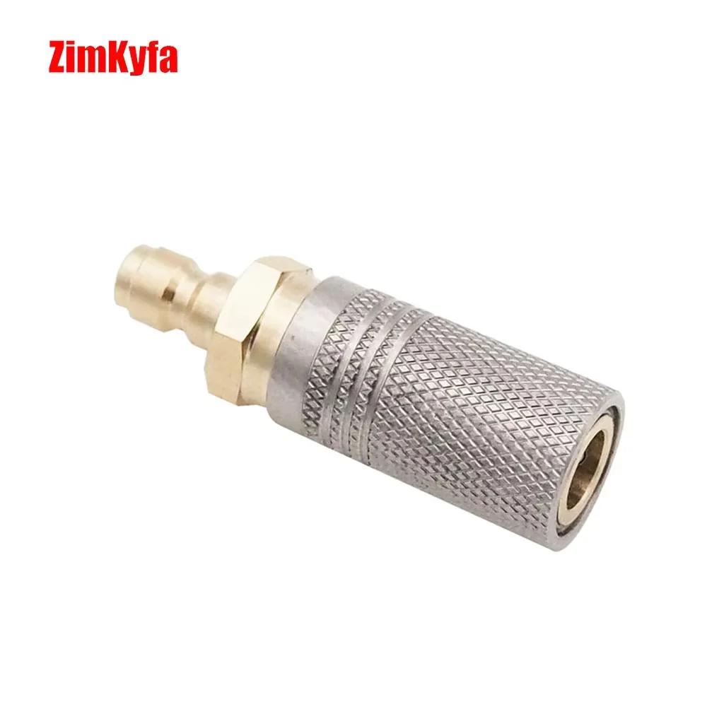 1/8BSP (G1/8) Extended Air Charging 8mm Quick Release  Disconnect Adapter Socket  Coupler Stainless Steel and Copper