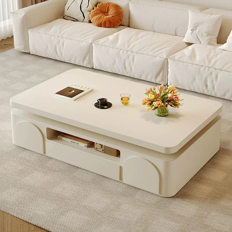 Storage Drawers Coffee Table Decoration Modern Wood Living Room Side Table Designer Space Saving Meubles Lounge Suite Furniture