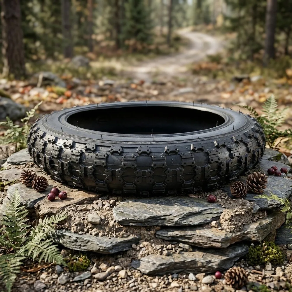 12 14 16 Inch Youth Bike Tire Designed for Off-Road Use Featuring Deep Drainage Grooves and Enhanced Grip Texture
