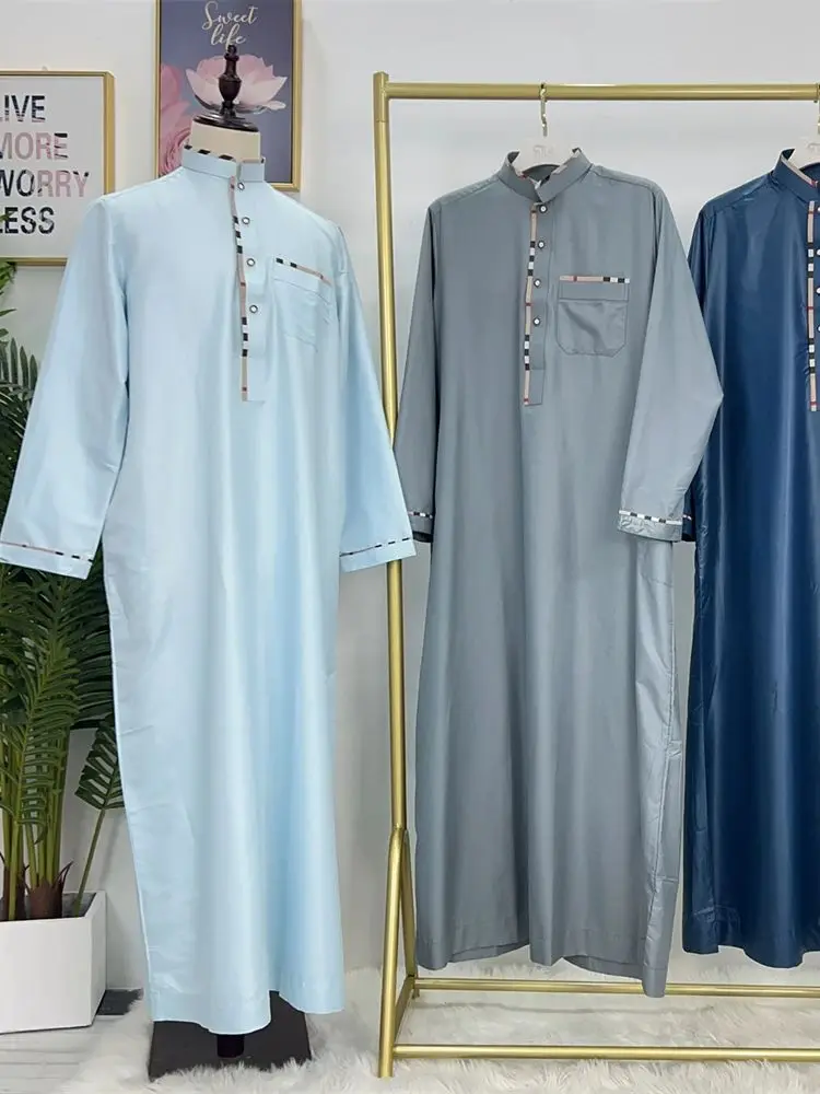 Ramadan Eid Abayas For Islamic Prayer Clothes Men Kebaya Muslim Fashion Abaya Dubai Turkey Arabic Robe Musulmane Djellaba Homme