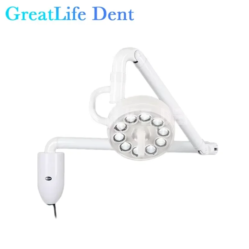 GreatLife Wall-mounted Dental Lamp Oral Light 30w 10Leds For Clinic Dentistry Operation Shadowless Surgical LED Lamp With Sensor