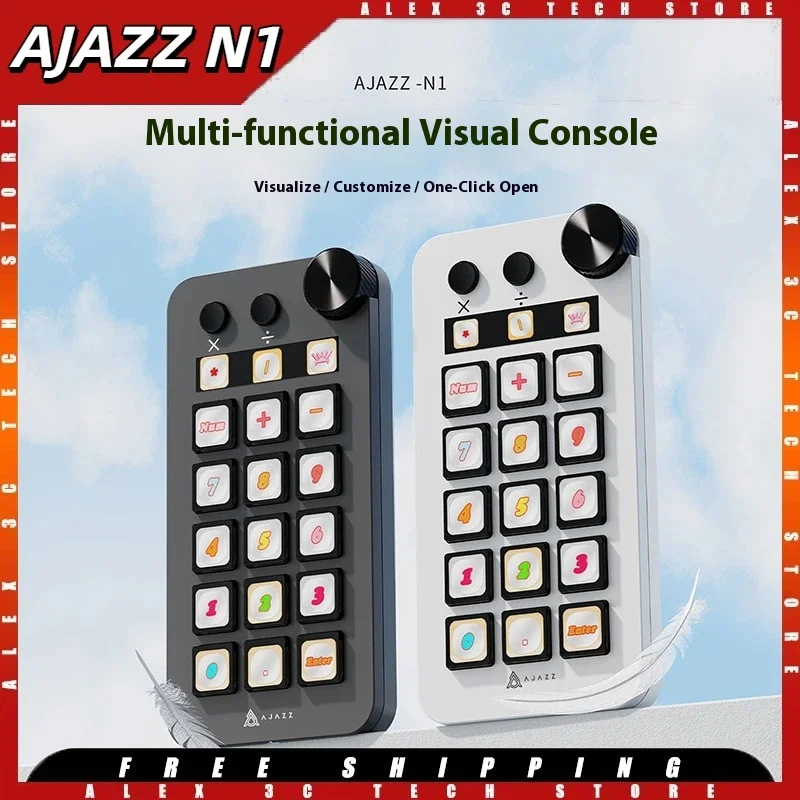 

AJAZZ N1 Numeric Keyboard Multifunctional Mini Keyboard for Desktop Computer Laptop Computer Game Office Creation Live Broadcast