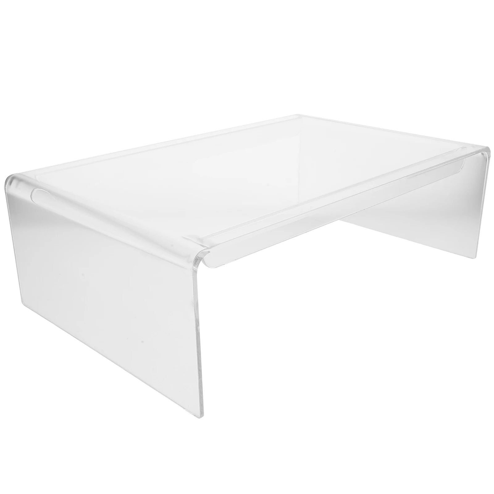 

Transparent Acrylic Computer Stand Monitor Riser Desk Organizer Display Rack Sturdy Laptop Riser Clear Screen Holder Gaming