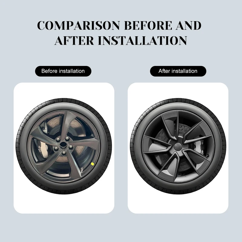 4 قطعة لنموذج Y 2025 العرعر 19 بوصة 13 نمط Hubcap غطاء محور كامل حافة غطاء استبدال غطاء عجلة اكسسوارات ل تسلا