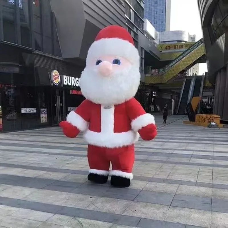 Christmas Large 260cm Inflatable Santa Claus man plush Cartoon character Mascot Costume Advertising Ceremony Party carnival prop