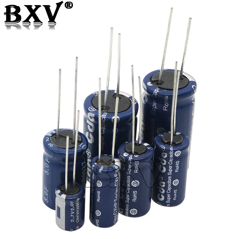 2PCS/LOT Super Capacitor Farad Capacitor 2.7V  2F 3.3F 4F 4.7F 5F 6F 7F 8F 10F 15F 20F 25F 30F 60F