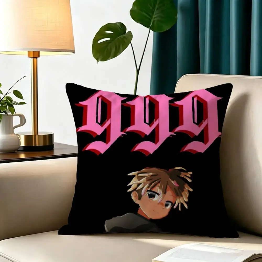 Rapper -999 J-Juice WRLD  Pillow Case Square Double-Sided Sofa Cushion Cover Bedroom Bedside Pillow