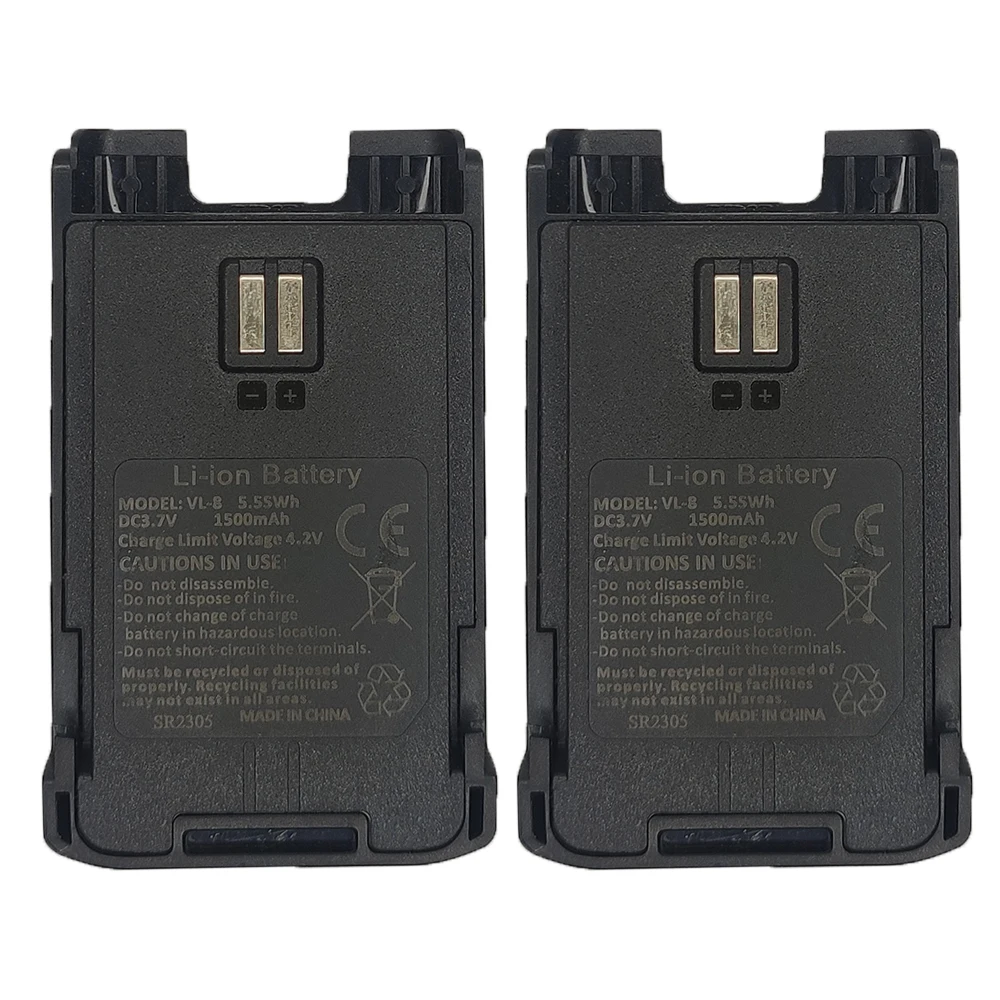 Baofeng BF-V8 batteria Walkie Talkie a lungo raggio 1500mAh batteria ricaricabile accessori Walkie Talkie comunicatore ad alta Radio