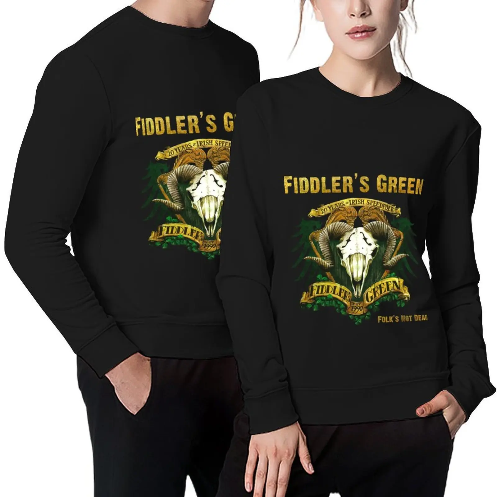 

est 1990 fiddler's green No Anthem Pullover fashion men autumn new products men's clothes sweatshirts for men