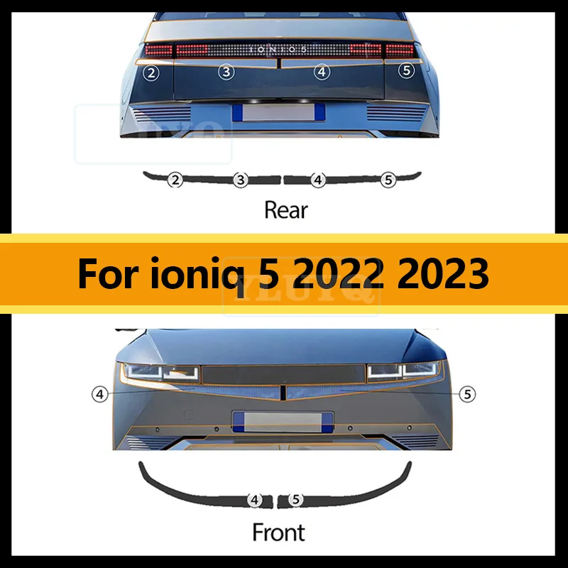 

Smoked black for ioniq 5 2022 2023 protection film