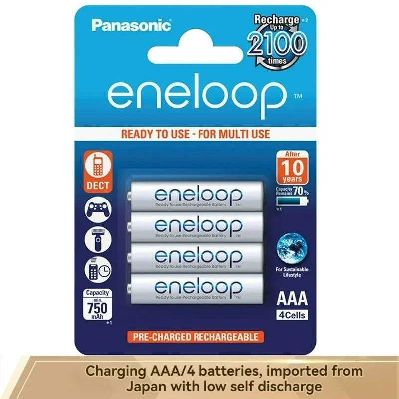 Nieuwe Panonic Eneloop 800Mah Aaa 1.2V Ni-Mh Oplaadbare Batterijen Voor Elektrisch Speelgoed Zaklamp Camera Voorgeladen Batterij