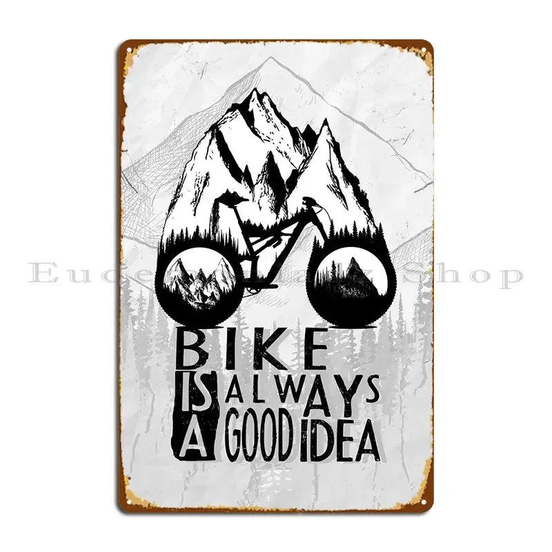 Ride Metal Sign Cave Retro Printed Wall Cave Designing Tin Sign Poster