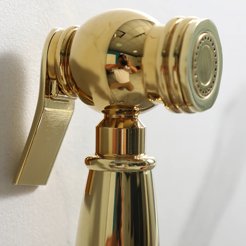 Kitchen, bathroom, toilet, zirconium-gold spray gun, high-pressure flusher, nozzle, butt washing, pressurization.