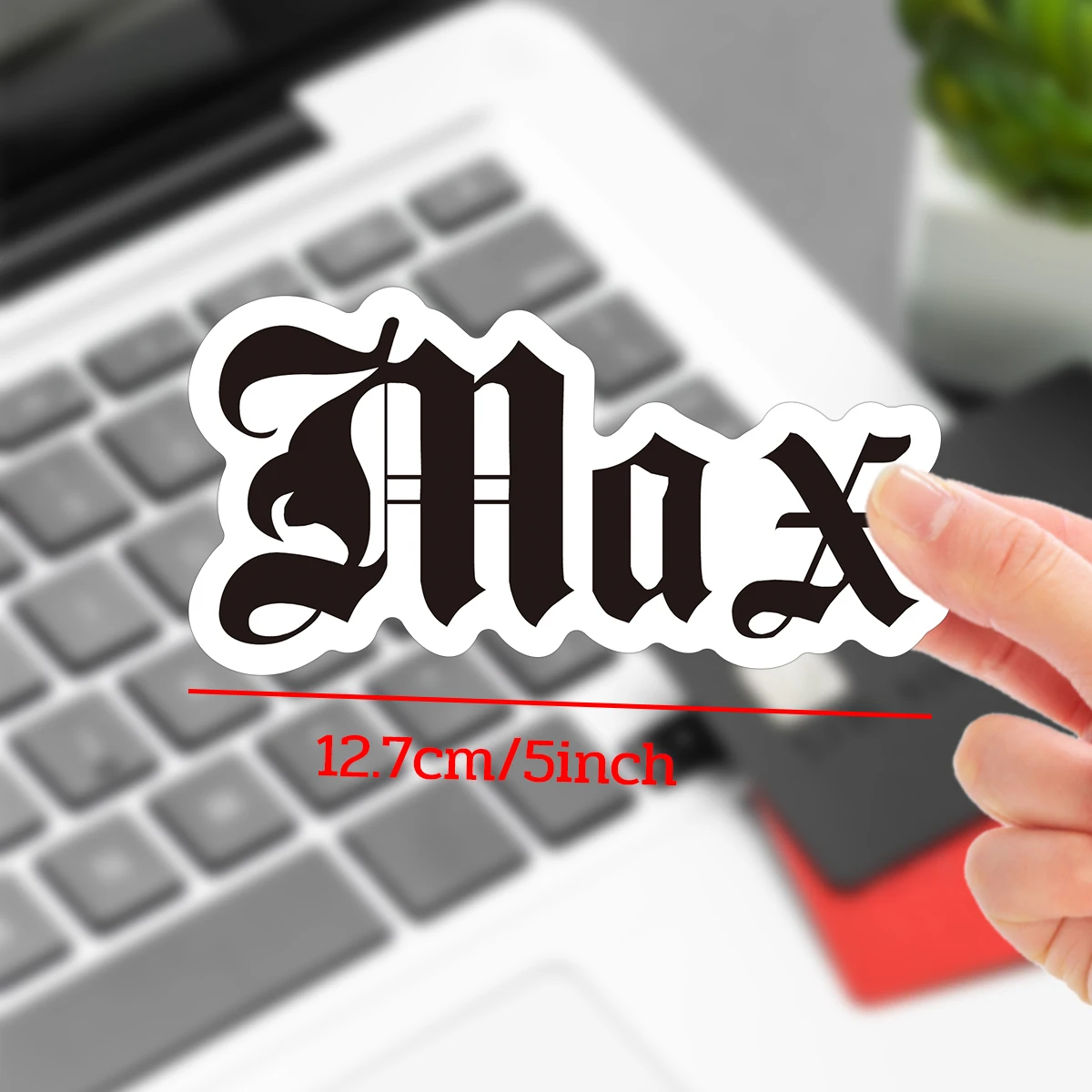 3 Stück personalisierte Aufkleber mit Ihrem Text für DIY-Namensschilder, Laptop-Aufkleber, Geschenktüten-Aufkleber, Werbeaufkleber für kleine Unternehmen, Partydekoration – Detail 8