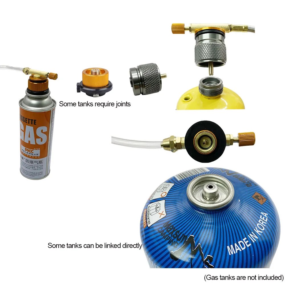 Outdoor Gas Stove Gas Refill Adapter  Camping Gas Tank Furnace Connector Cylinder Filling Adapter Accessories Valve Converter