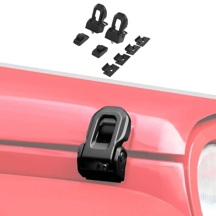 

Защелки капота, совместимые с Jeep Wrangler JK JKU JL JLU Gladiator JT 2007-2025, 1 пара, комплект замков-фиксаторов капота, OEM (без уплотнителей)