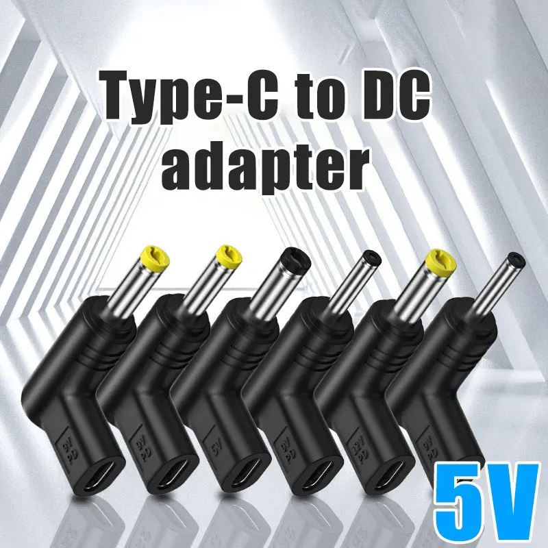 

Разъем питания USB C PD в постоянный ток, универсальный разъем 5 В типа C в разъем постоянного тока, адаптер для зарядки, преобразователь
