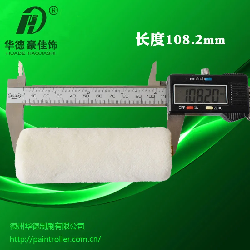 4-Inci 30/40 Sikat Rol Wol Asli Rambut Pendek Rambut Halus 10 Cm Pemangkasan Menandai Dinding Penebalan Cat Rol