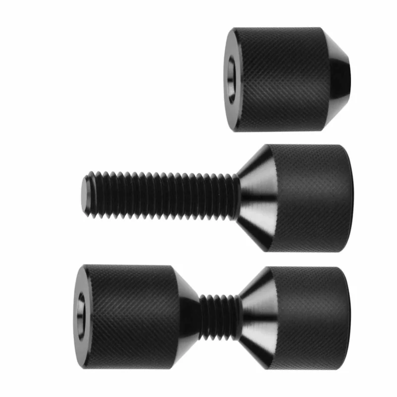 2 uds brida 2 agujeros Pin 1 1/8 pulgadas de diámetro pasador de alineación de brida de aleación de aluminio para orificios de perno de 3/8 a 1,0 pulgadas