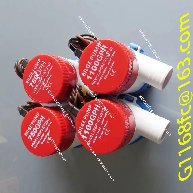 12V 24V 750 3700 GPH DC Submersible Pump Bilge Pump Pleasure Boat Drainage Pump for Boats
