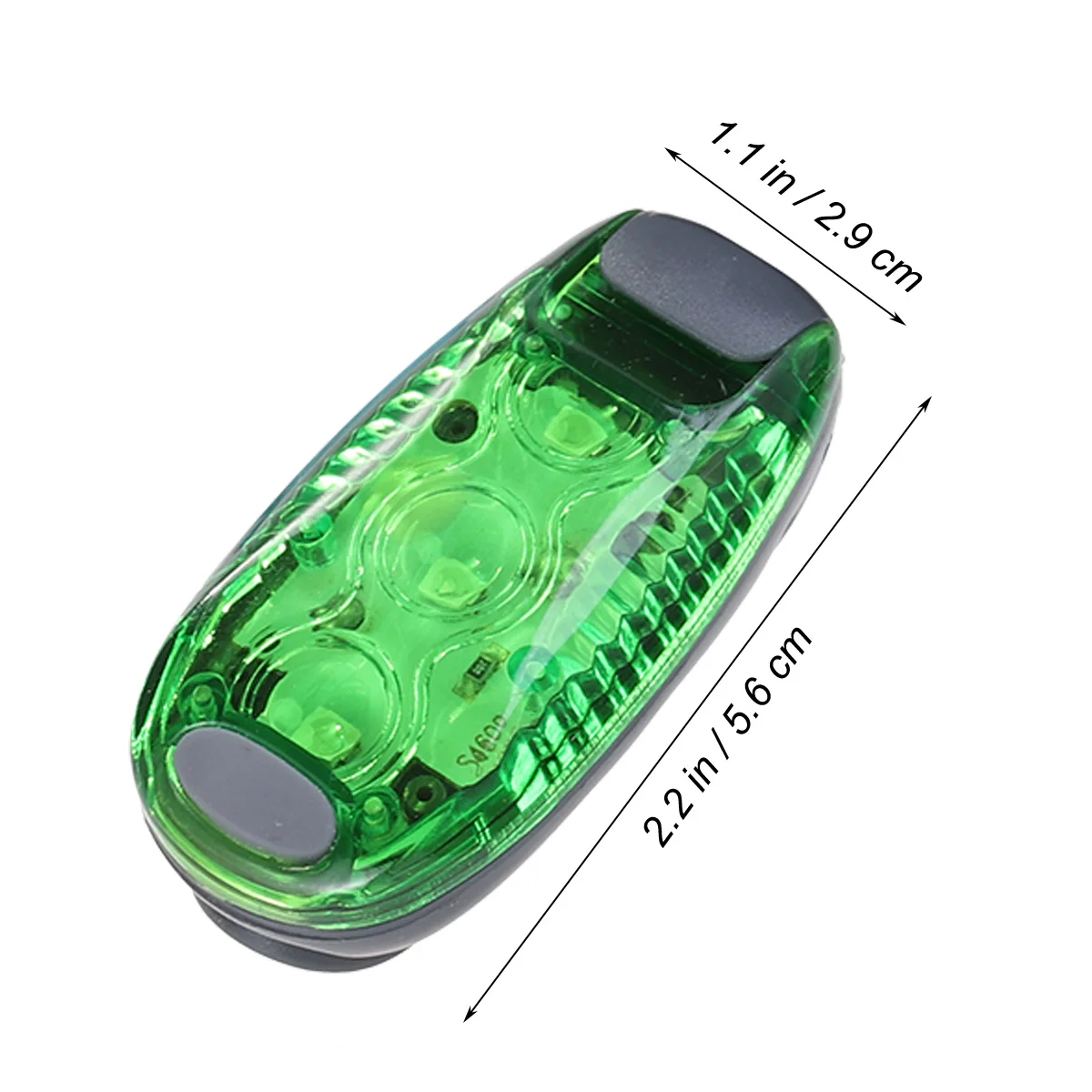 

2pcs Led Safety Light Clip-On Strobe Running Lights For Runners Dogs Bikes Walking Green Night Running Light Outdoor Reflective