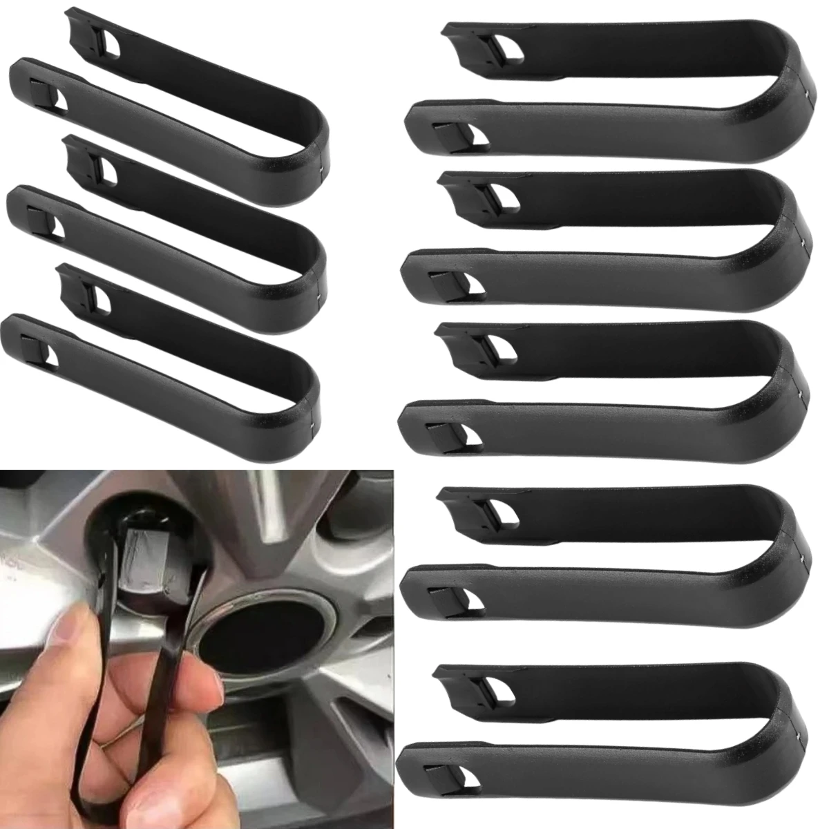 1-10PCS Wheel Bolt Nut Covers Puller Remover Tool Tweezers 8D0012244A 7.6x1.6cm Puller Remover Repair Tools For Car