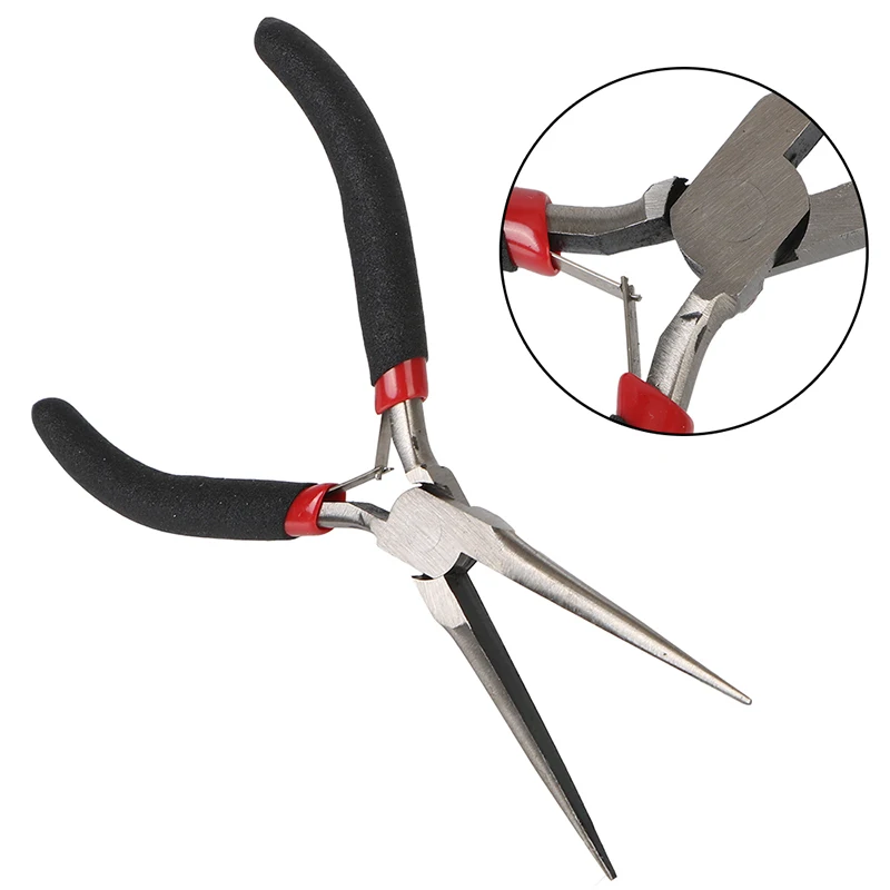 Mini Needle Nose Pliers, Precision Long Nose Jewelry Pliers For DIY Beading, Craft Making, Small Electronic Repair, Wire Working