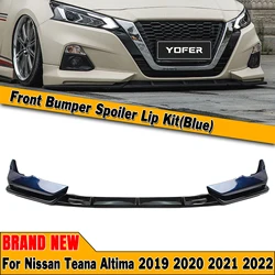 YOFER Front Bumper Spoiler Lip For Nissan Altima 2019-2022 Lower Body Kit Splitter Blade Split Protector Guard Plate