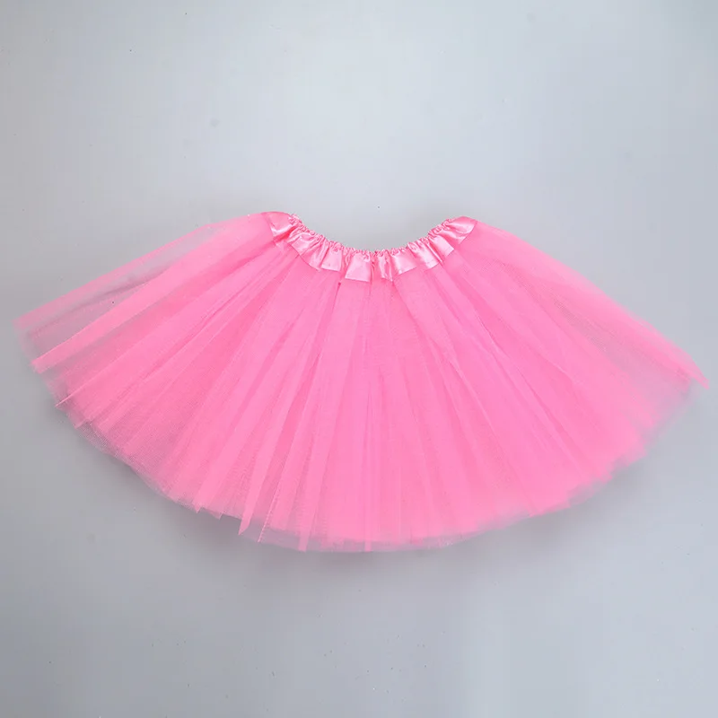 Meisje elastische ballet danskleding tutu's minirok voor verjaardagsfeestje dans 3-laags tule tutu rok voor kinderen prinses 2-8Y meisjes