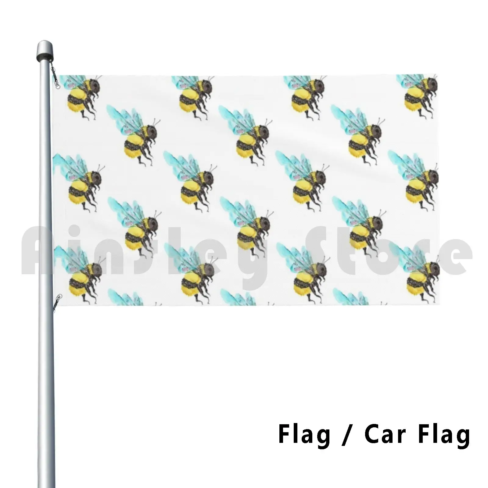 Bee Bee Bumble Bee Flag Car Flag Funny Bumblebee Honeybee Bumblebee Art Bee Bee Art Bugs Bug Bug Art