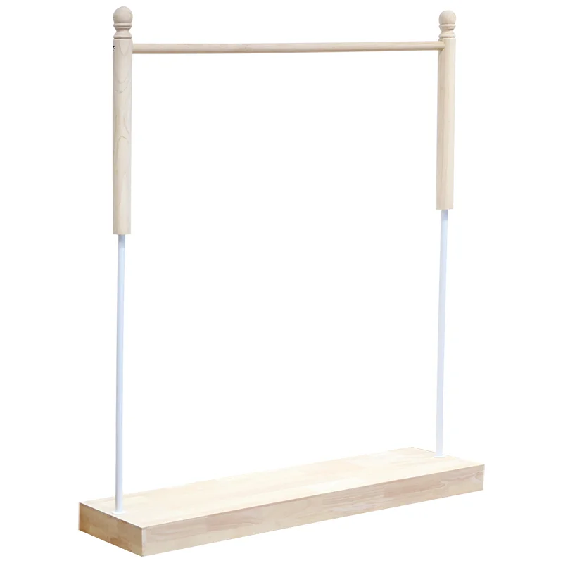 

YY Living Room Bedroom Coat Rack Hotel Display Rack Furniture Rack Log Plain White