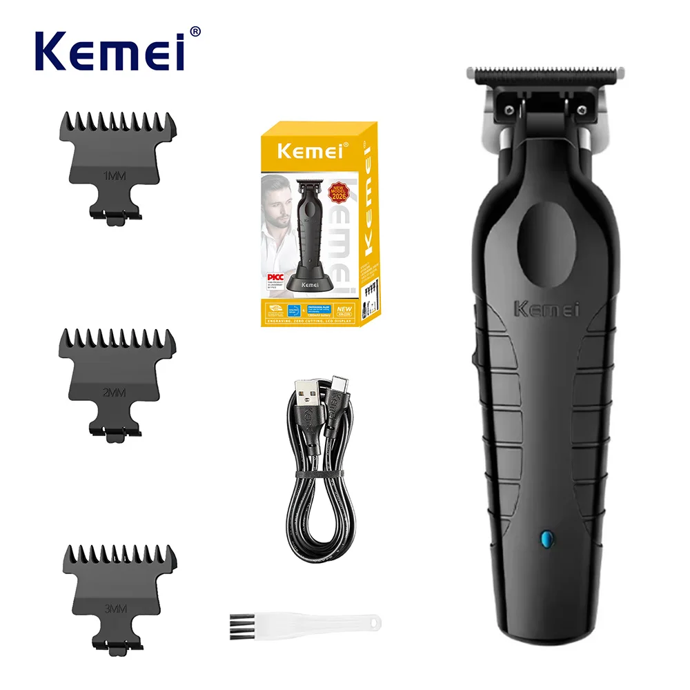 Kemei 2299 Original Trimmer Man Professional Zero Gap Hair Trimmer Machine Base Barber Clippers Professional Hair