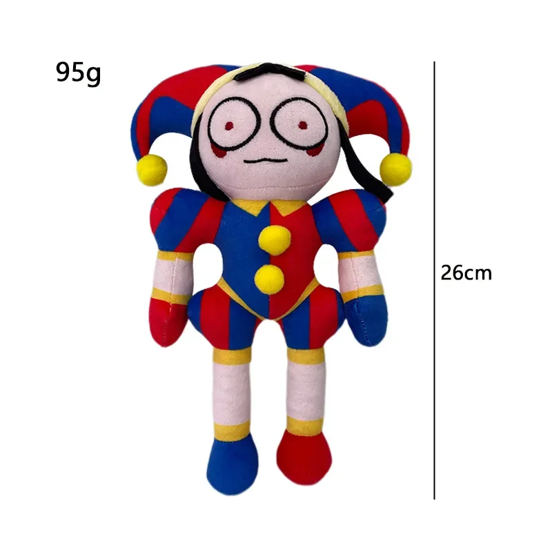 16-43cm The Amazing Digital Circus Plush Toy Pomni Jax Ragatha Kinger Caine Bubble Clown Soft Stuffed Figures Doll Kids Gift