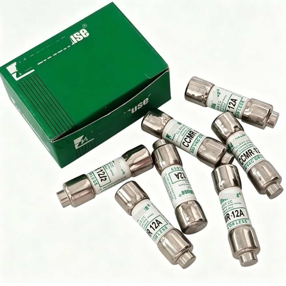 10PCS OEM CCMR‑12 Class CC Time‑Delay Fuse 12A 600VAC Ferrule Fuse for Motor Circuit Protection