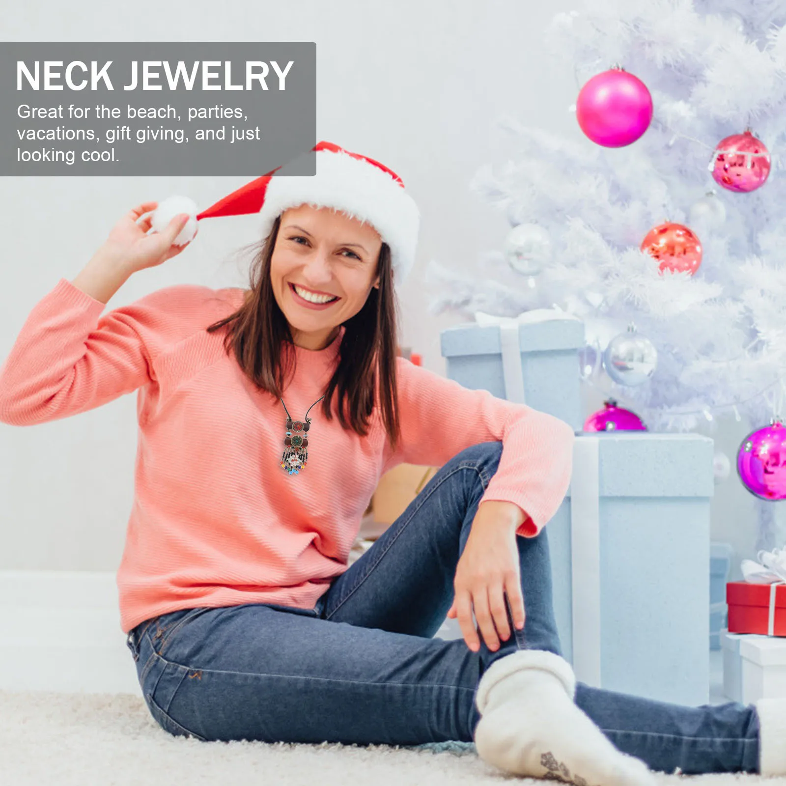 

Tassel Long Chain Pendant Necklace Women Ethnic Bohemian Vintage Style Necklace Beach Party Vacation Neck Jewelry