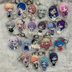 Anime Keychain Pin Brooch Project Sekai Momoi Airi Hinomori Shizuku Acrylic Keyring Strap Figure Hanging Accessories 6cm