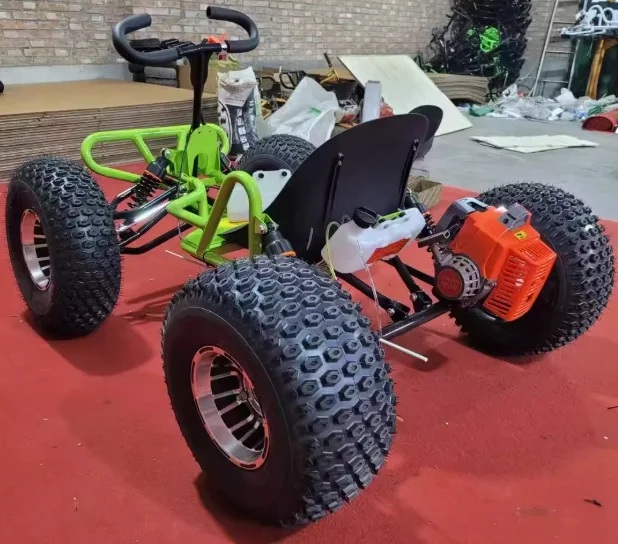 Go Kart 212CC 60 كم / ساعة في الهواء الطلق الانجراف الذهاب كارت الثقيلة الكبار الشاطئ الذهاب كارت عربات التي تجرها الدواب الشاطئ