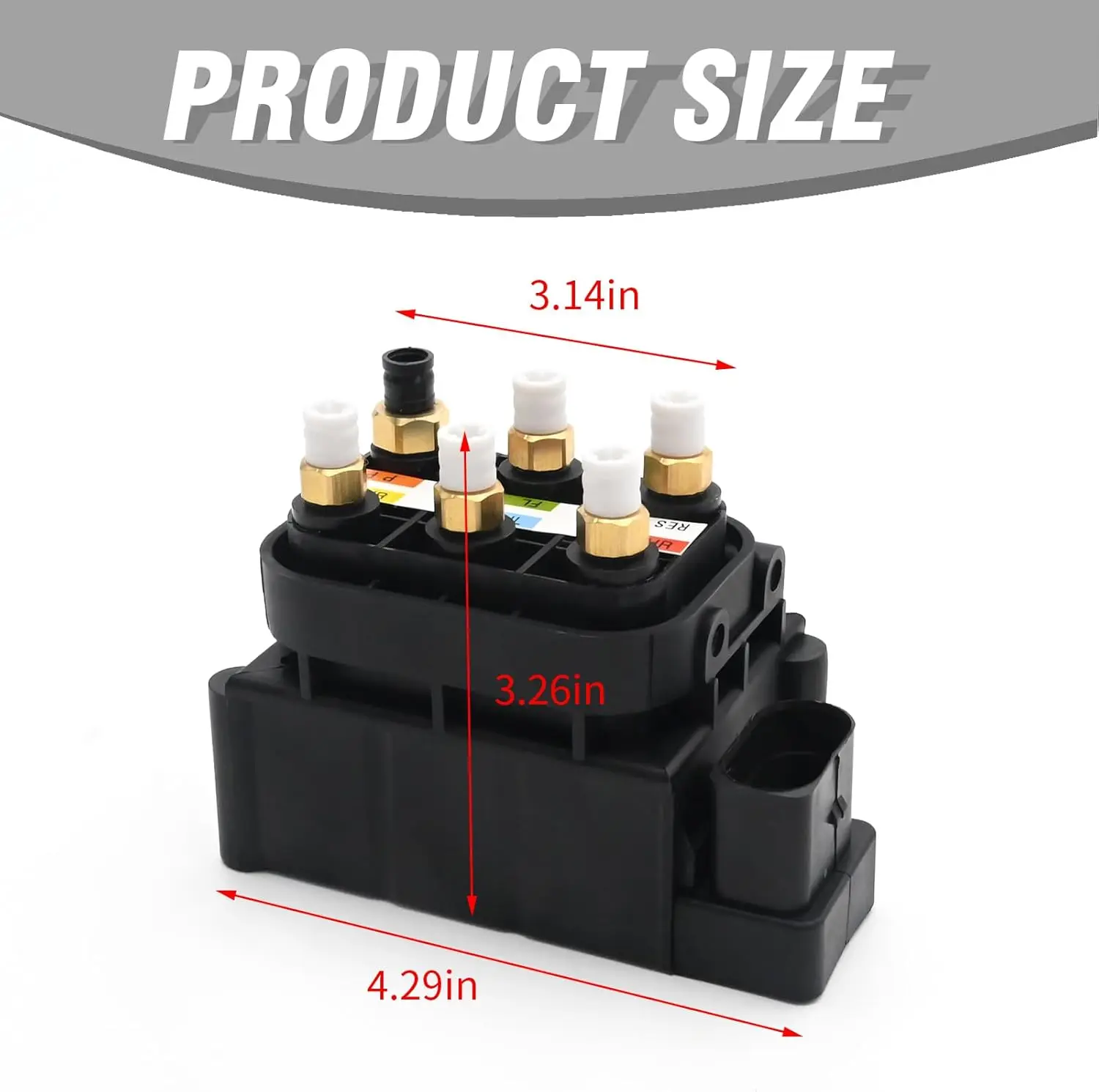 Bloco de válvula de compressor compatível com Mercedes-Benz GLC W253/X253 2015-- Para 0993200258   Um 0993200258