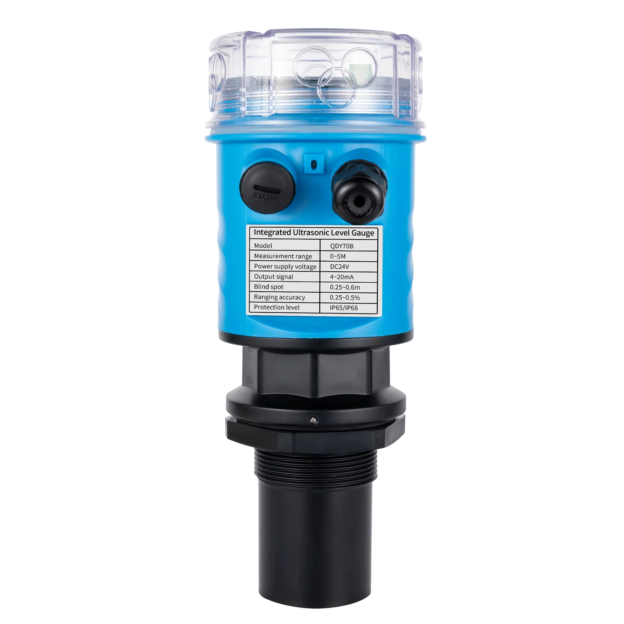 4-20mA/RS485 Ultrasonic Level Meter 2m/5m/10m/20m Liquid Level Transmitter DC24V LCD Ultrasonic Liquid Level Transmitter