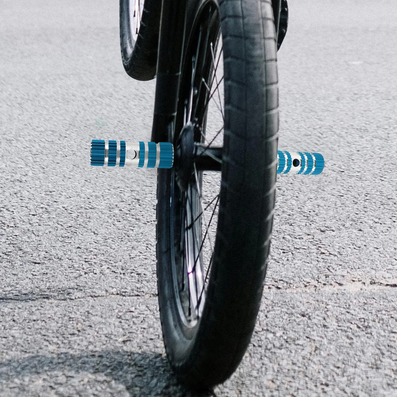 2Pair Aluminum Alloy Bike Peg Seat Axle for Mountain Bike Quick Release Easy Install Blue Longer Than 05cm