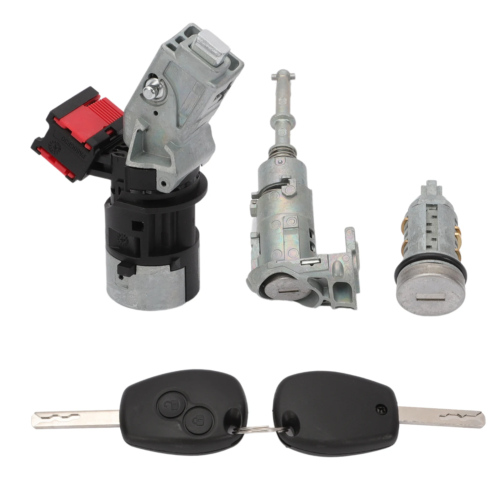 806012544R Front Left Door Lock Kit with 2 Keys For Renault Kangoo Iii Modus Master Vauxhall Opel Lock Cylinder Lock