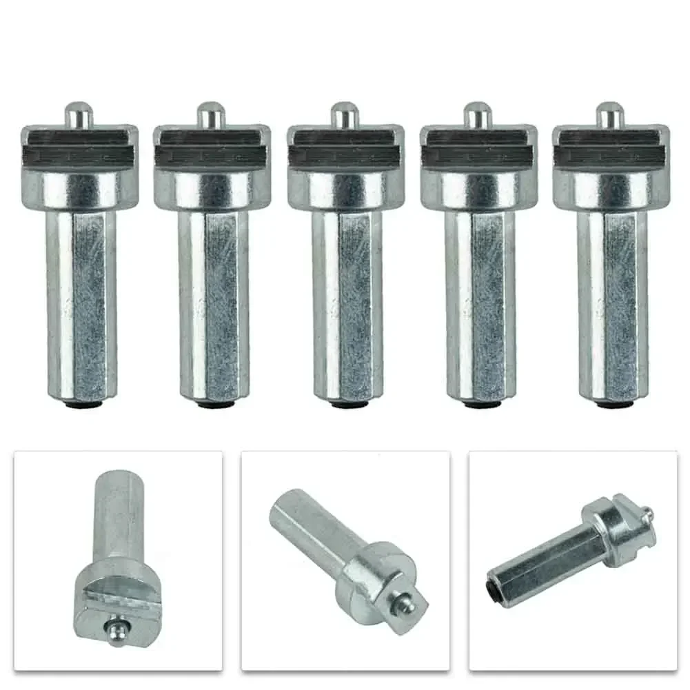 5pcs Electric Drill Angle Grinder Connecting Rod Dredge Cleaner Joint Sewer Spring Pipe Cleaning Tool Connector Adapter