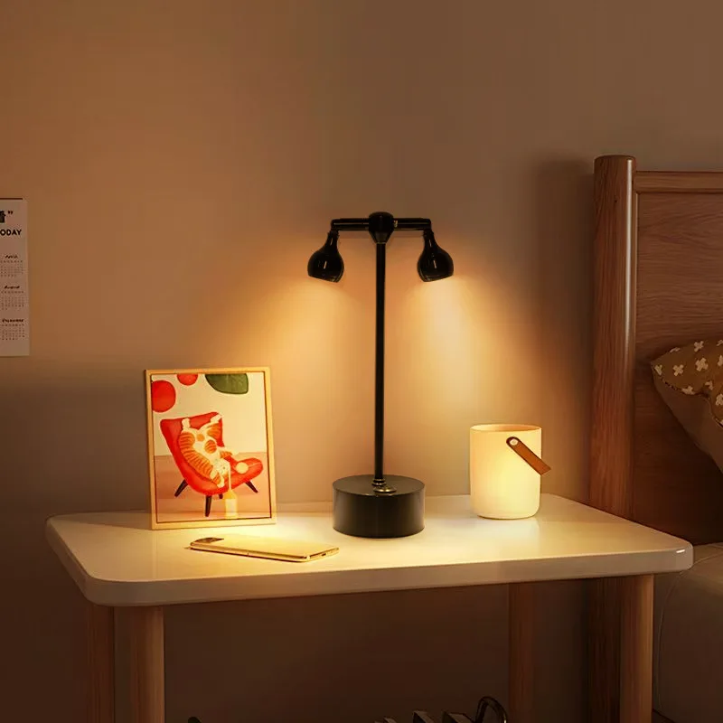 

Настольная лампа с зарядкой, прозрачный бар, прожектор для ресторана, креативная атмосфера, персонализированный настольный ночник, украшение для стола