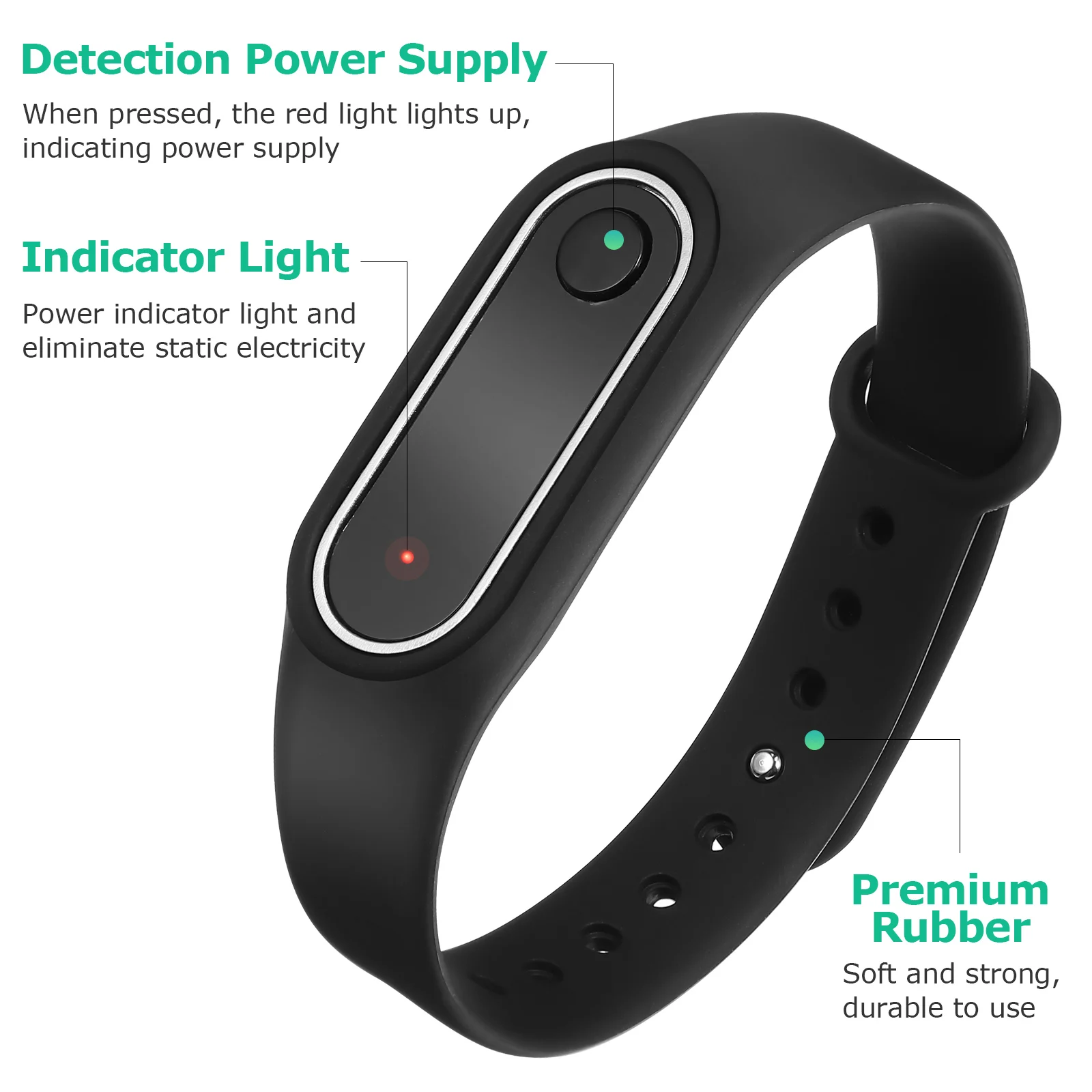 

Static Wrist Strap Automatic Sports Bracelet for Women Remove Body Static ABS Electrostatic Protection