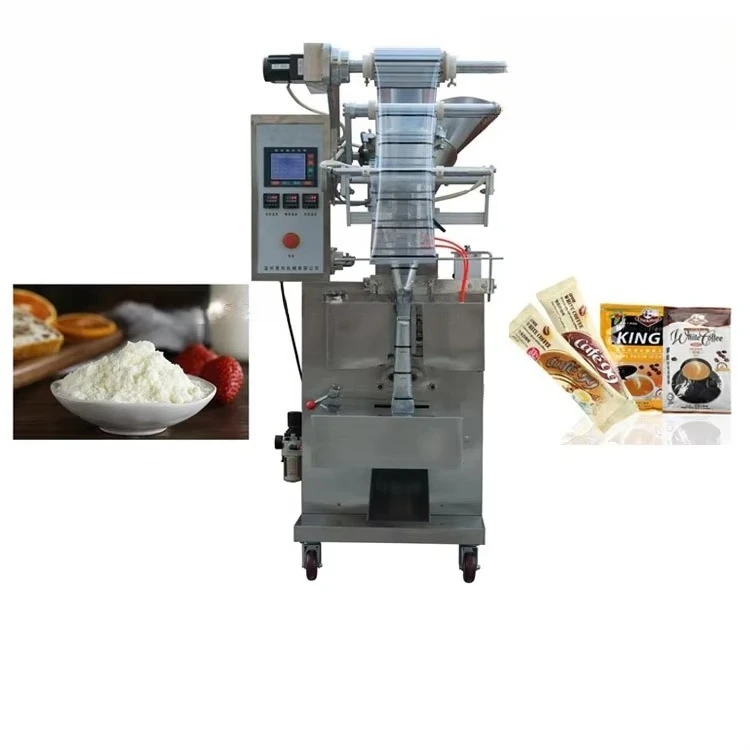 WHIII-F100 Automatic Plastic Film Packing Machine for Flour Powder Sachets PLC Components Seal Fill Function for Food Apparel