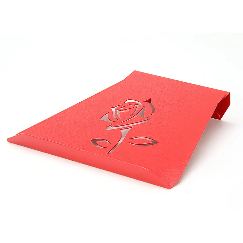 Stand Tablet Door and Book Recipe Aluminum Rose Red